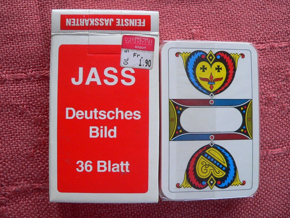 JASS Spielkarten - 36 Blatt - Deutsches Bild in Butzbach