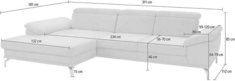 Sofa Couch Wohnzimmer ecksofa microfaser in Köln