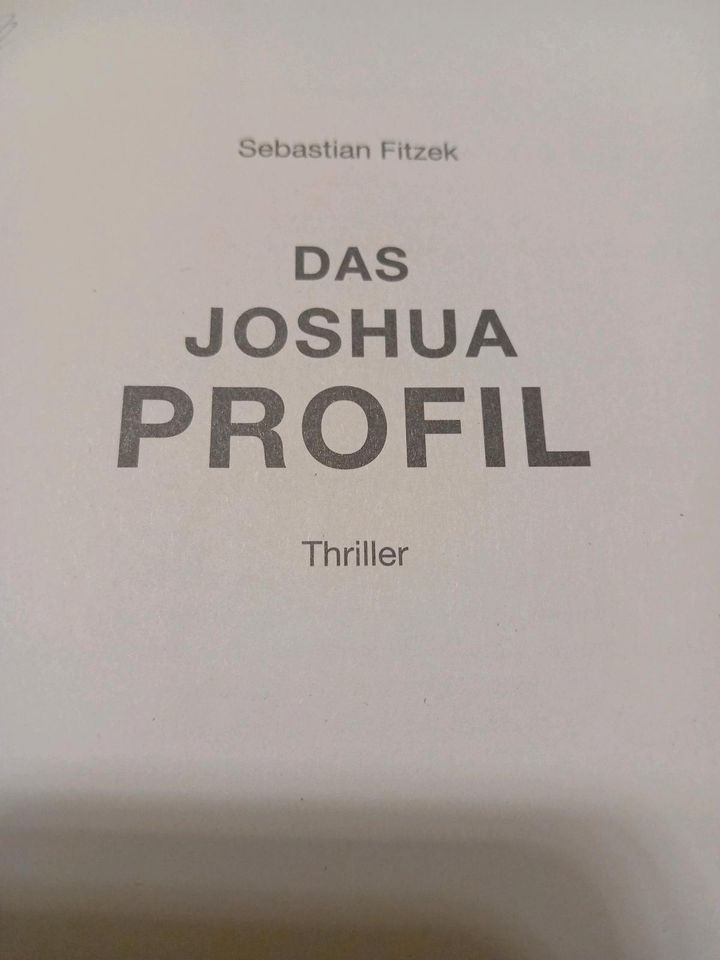 Sebastian Fitzek Das Joshua Profil in Mustin bei Ratzeburg