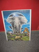 schönes Puzzle mit Rahmen Kinder Tiere Elefant Löwe Giraffe ... Niedersachsen - Nordenham Vorschau