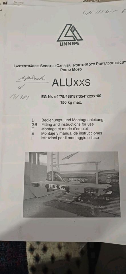Lastenträger Scooter Carrier Von Aluxxs in Amberg