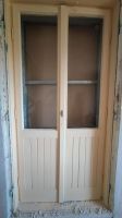 Zweiflügelige Tür mit Glaseinsatz - alte Balkontür Mecklenburg-Vorpommern - Neubrandenburg Vorschau