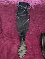 schwarz metallic Gladiator schnürsandale mit Reißverschluss, Sachsen-Anhalt - Magdeburg Vorschau