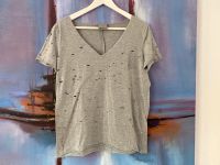 VERO MODA SHIRT LOCHMUSTER S 34/36 grau v neck Dortmund - Holzen Vorschau