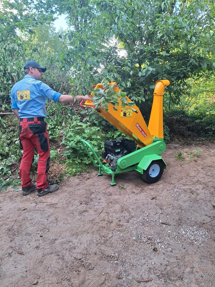 Holzschredder / Holzhäcksler mieten leihen Anhänger möglich in Trittau