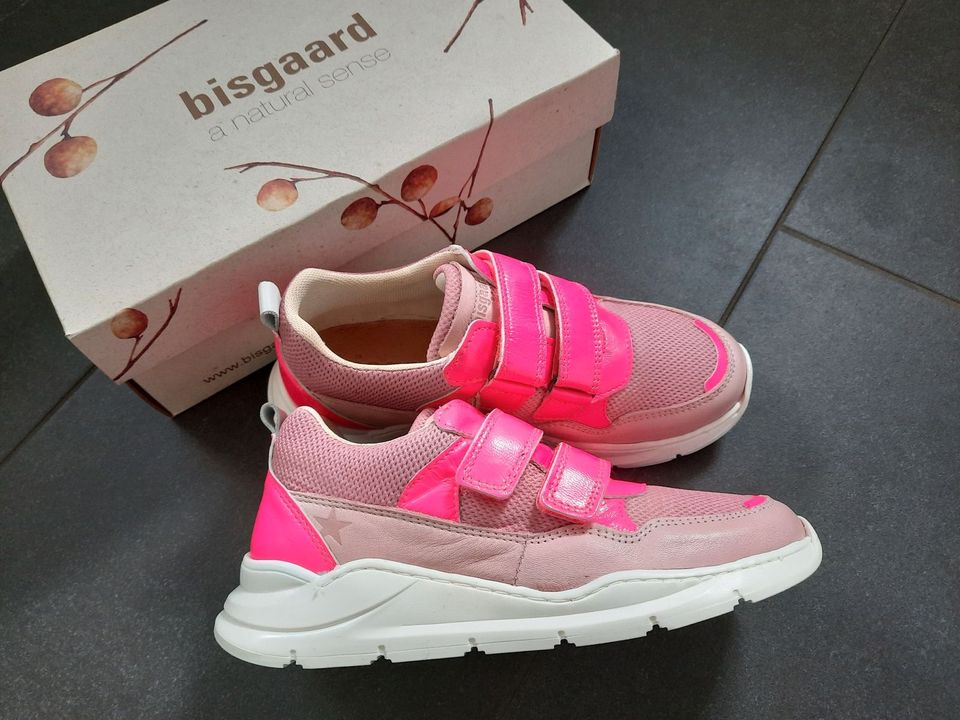 Bisgaard Pan Sneaker weiß grau rosa pink 36 neu Leder in Penzberg