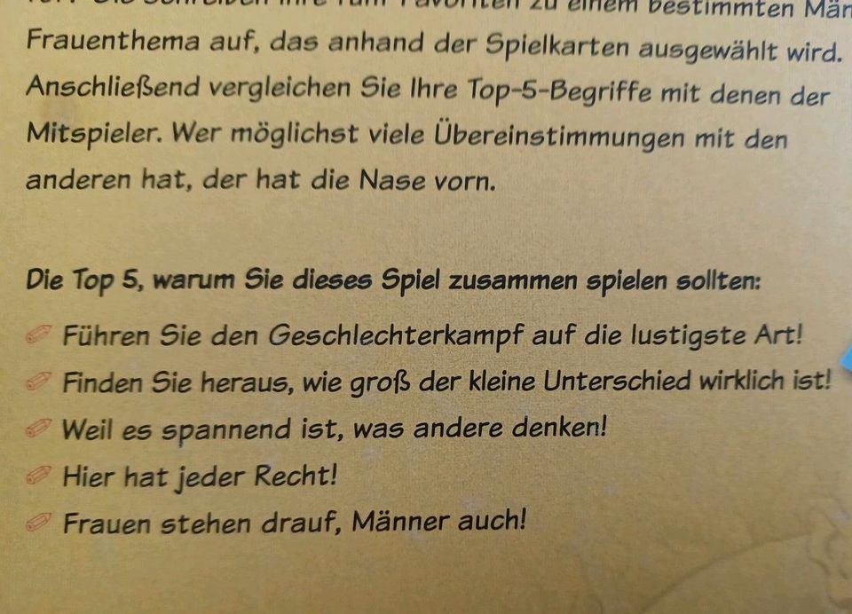 Frauen & Männer Gesellschaftsspiel KOSMOS ** TOP** in Edertal