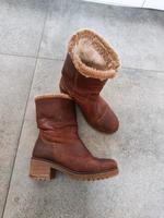 Panama Jack Stiefel Boots Gr. 38 Lammfell Absatz Cognac Bonn - Brüser Berg Vorschau
