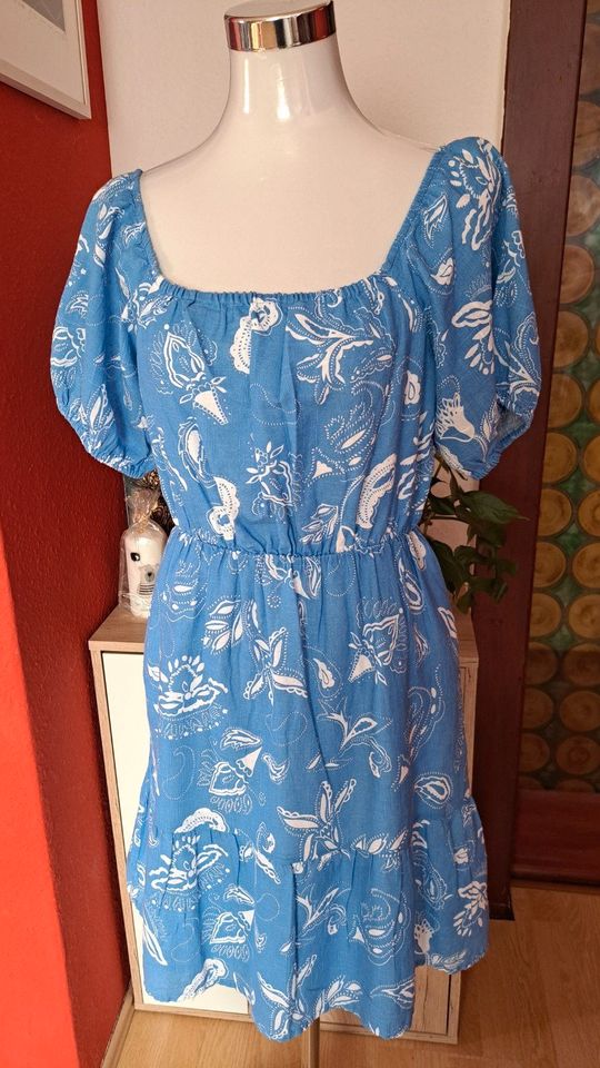 Sommerkleid Mister Lady, blau, Muster, Gr.M , Blind Date in Oberlungwitz