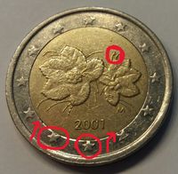 2 Euro Münze Fehlprägung Finnland 2001 Brandenburg - Zossen Vorschau