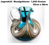 Glas Vase / Art Deco 1840g Mundgeblasen 20cm h x 58cm Umfang Hessen - Roßdorf Vorschau