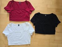 3x Shein Cropp T-Shirt rot, weiß und schwarz Gr. M - ungetragen Bayern - Eching (Kr Freising) Vorschau