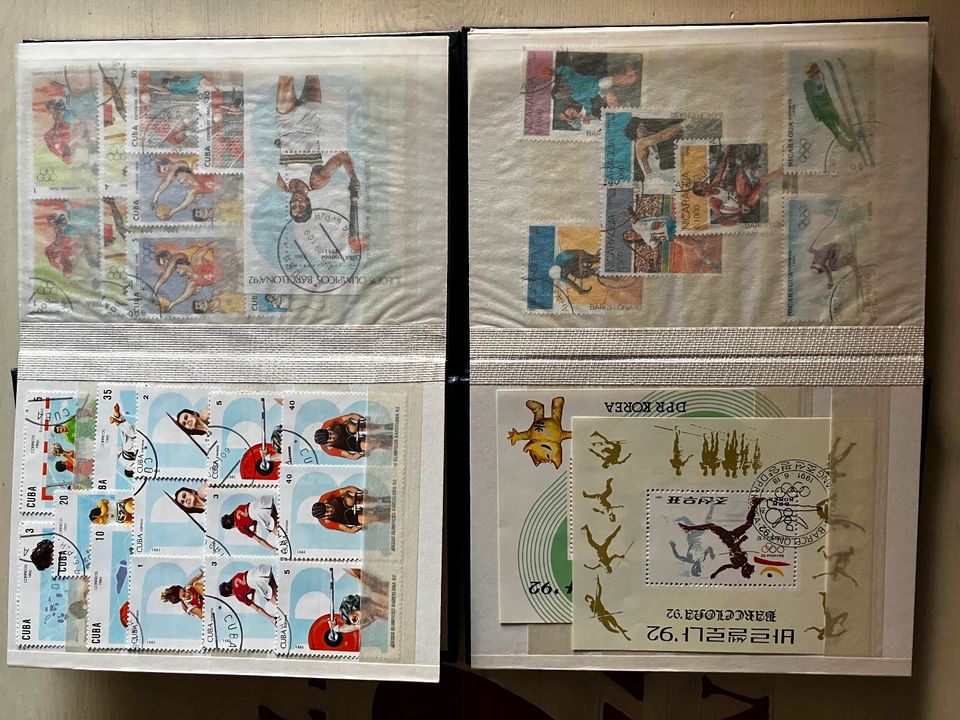 Briefmarkensammlung Olympische Spiele Olympia Stamps Briefmarken in Augsburg