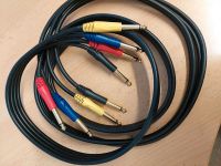 Kabel mit 4 x vergoldeter Monoklinke 6.3mm, 2 Meter Hamburg - Bergedorf Vorschau