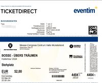 Bosse Tickets, 2.5.24 Münster Eimsbüttel - Hamburg Eimsbüttel (Stadtteil) Vorschau