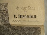 Manöver Karte der 1.Division Bayern - Oberstdorf Vorschau