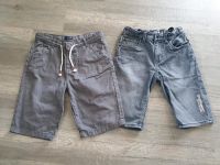 2 Kurze Hosen, kurze Shorts, Jog denim, in grau, Gr. 146 Bayern - Breitbrunn Vorschau