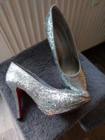 Top,High Heels,Tanzschuhe,Gr. 38,silber,Damenschuhe,Pumps Sachsen - Grünhainichen Vorschau