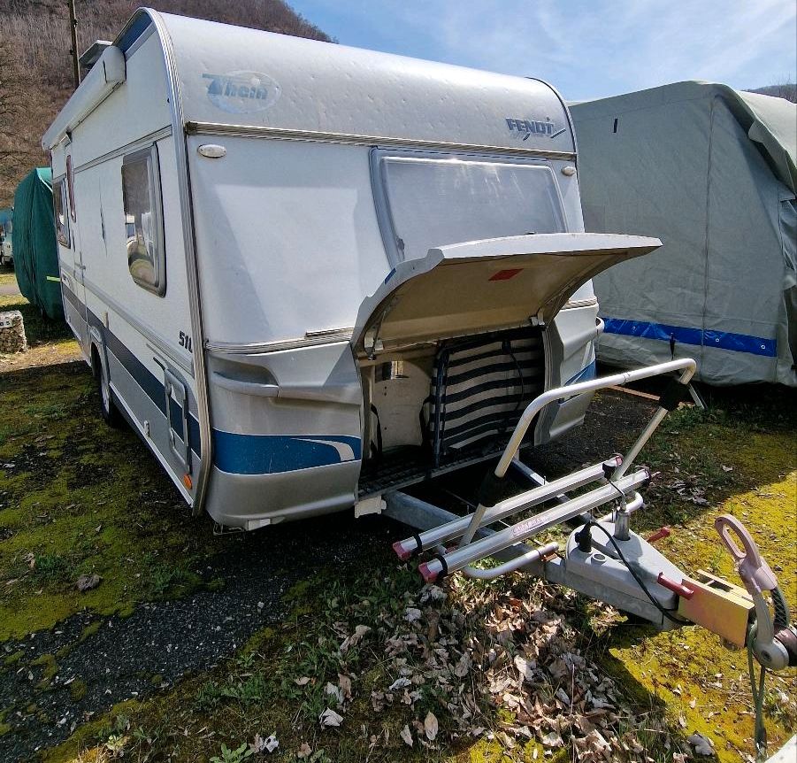 Wohnwagen - Fendt 510 Platin mit Mover & Vorzelt in Ottenbach