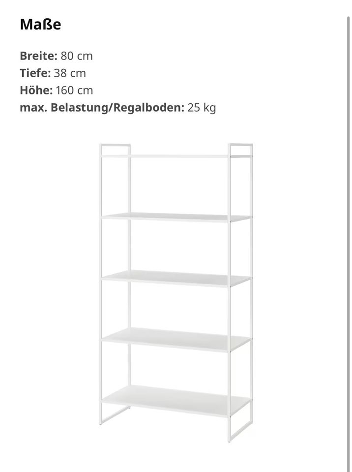 Weißes Regal Ikea Schlafzimmer Jonaxel System in Hannover