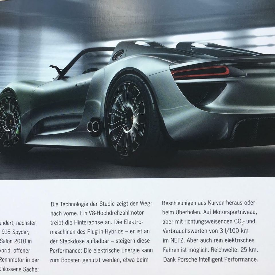 ### Prospekt Porsche 918 ### in Bayreuth