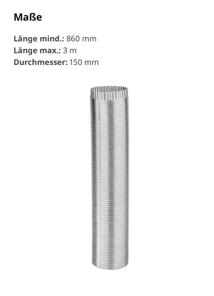 NYTTIG flexibles Abzugsrohr IKEA in Gnutz