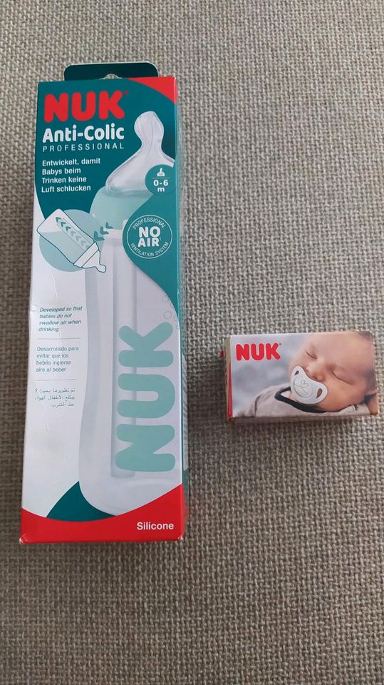 Neu OVP  Nuk Anti Colic Silikon Trinkflasche und Schnuller in Dresden