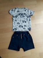 Gr. 98 Sommeroutfit: Short+Shirt fische Seepferdchen Bayern - Moosinning Vorschau