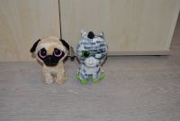 Ty Beanie Boos - 15 cm Mops Pugsly + Zebra Zig-Zag mit Schild Herzogtum Lauenburg - Hohenhorn Vorschau