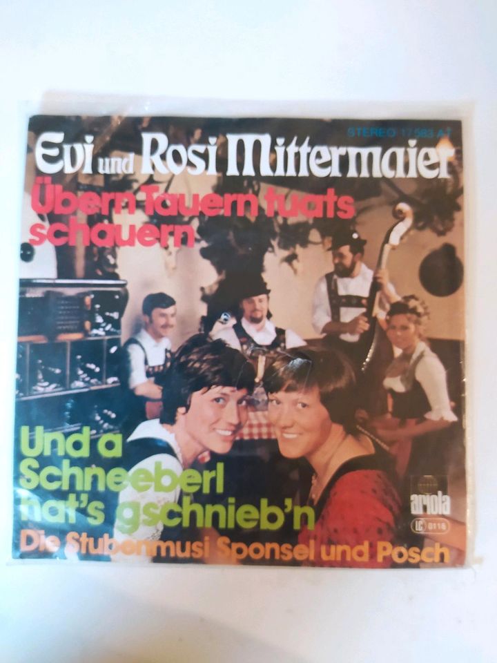 Original Single Schallplatte von Rosi Mittermaier in Püttlingen