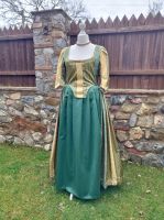 Robe a la Anglaise S M Rokkoko grün Larp Cosplay Carneval Bayern - Burggen Vorschau