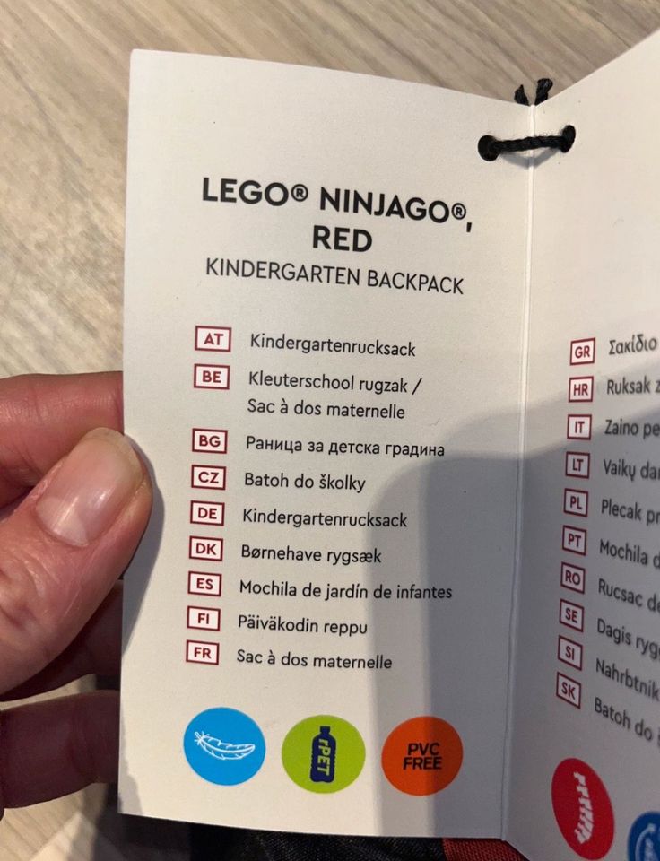 ❤️❤️❤️ Original Lego Ninjago Rucksack Kindergartenrucksack Neu in Rostock