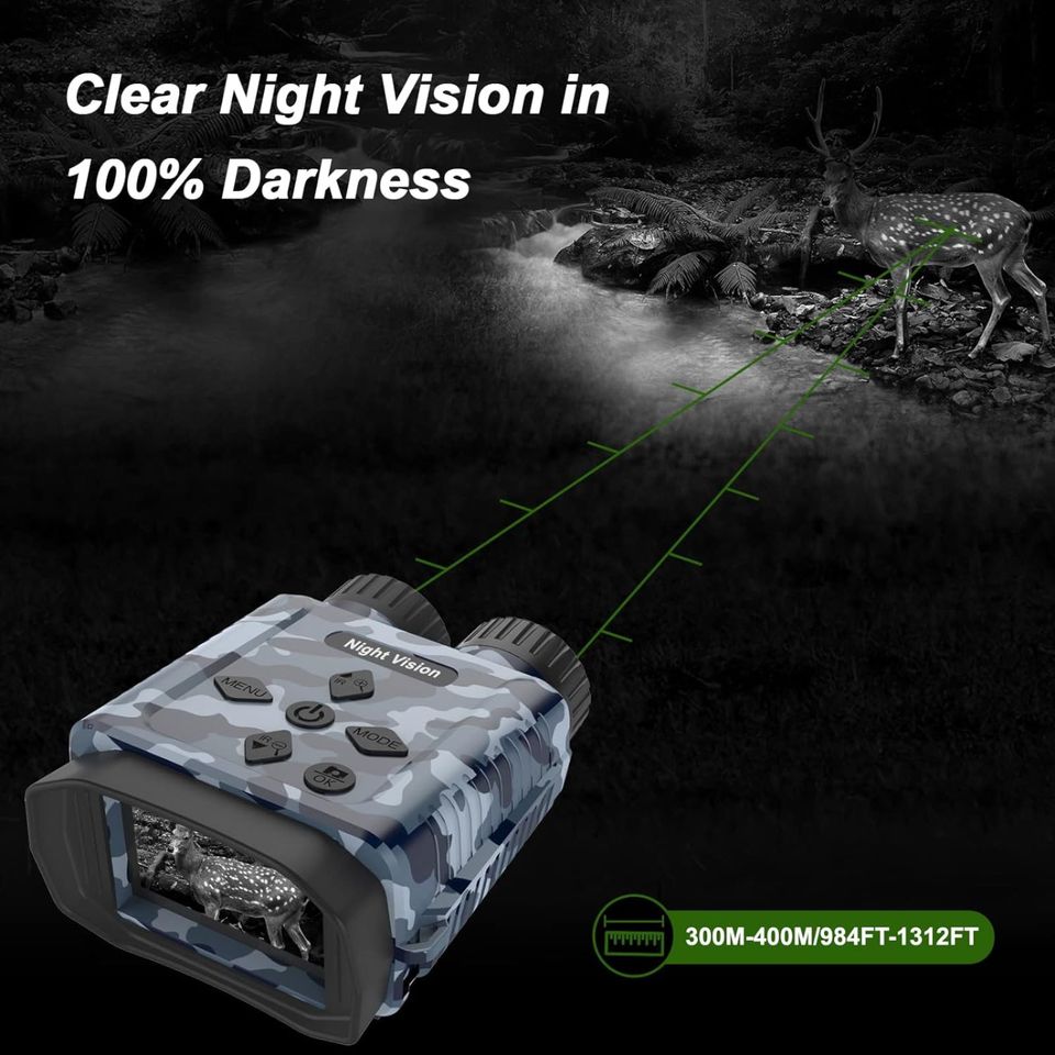 Nachtsichtgerät,1080P HD Digital Infrarot Nachtsicht Fernglas 300 in Idstein