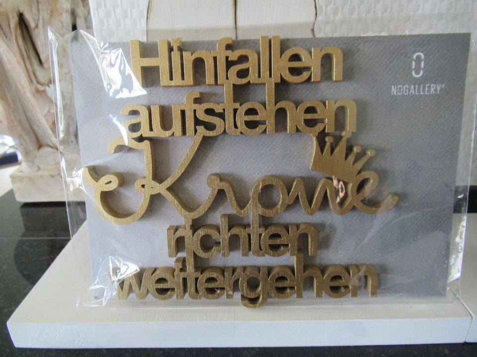 DEKO 3-D Schriftzug "NOGallery" Holz UNBENUTZT! in Dormagen