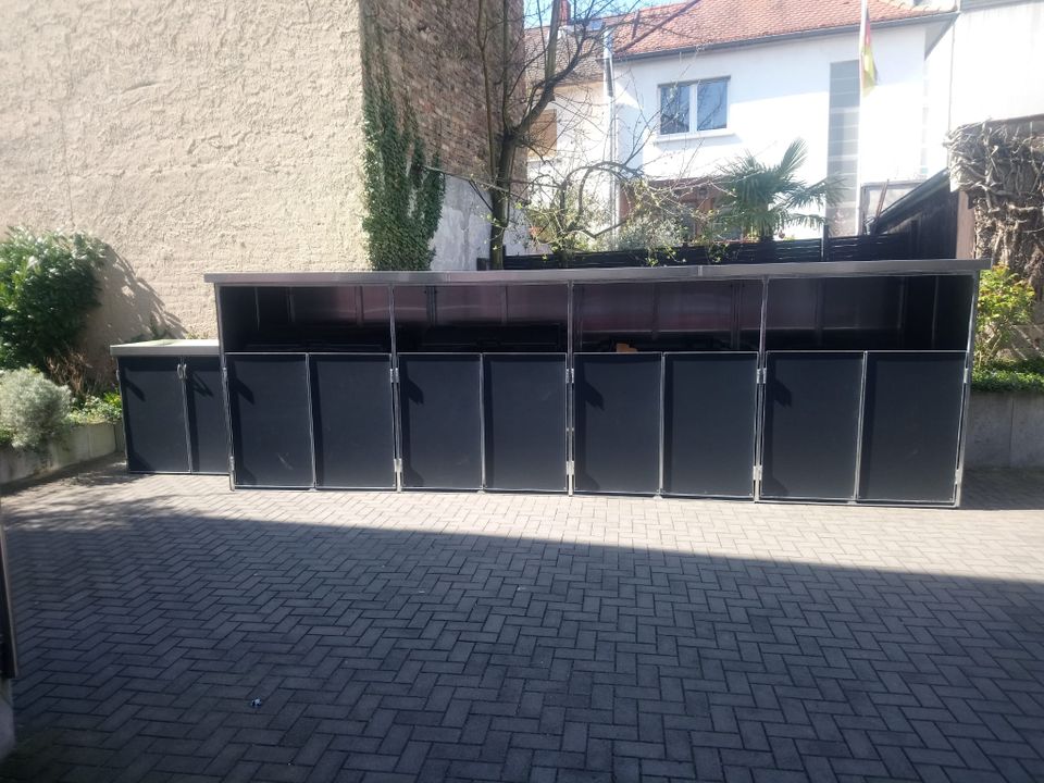 Mülltonnenbox Fahrradgarage auf Maß Gefälle Maßanfertigung in Solingen