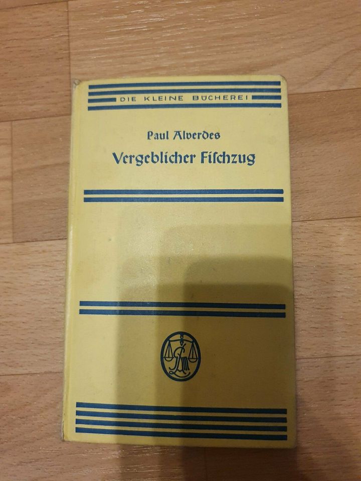 Buch Paul Alverdes Vergeblicher Fischzug 1937 in Halle
