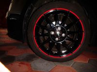 Ronal Felgen Jet Black Red Rim Niedersachsen - Buxtehude Vorschau