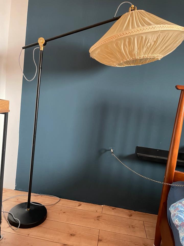 Mid Century Plissee Lampe 50er 70er Stehlampe Vintage DDR Ikea in Eberswalde