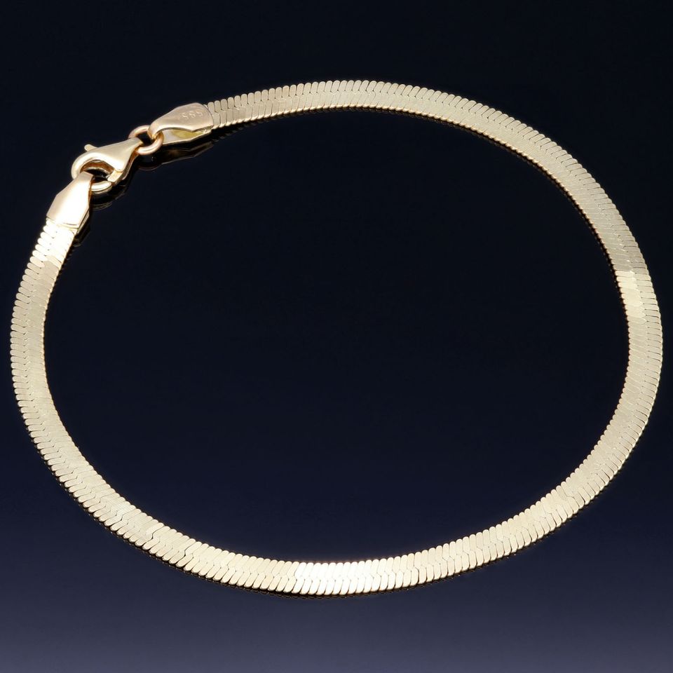 Schlangenarmband 585 14K ECHT GOLD 18cm 3,3mm NEU Geschenk Idee Goldarmband in Berlin