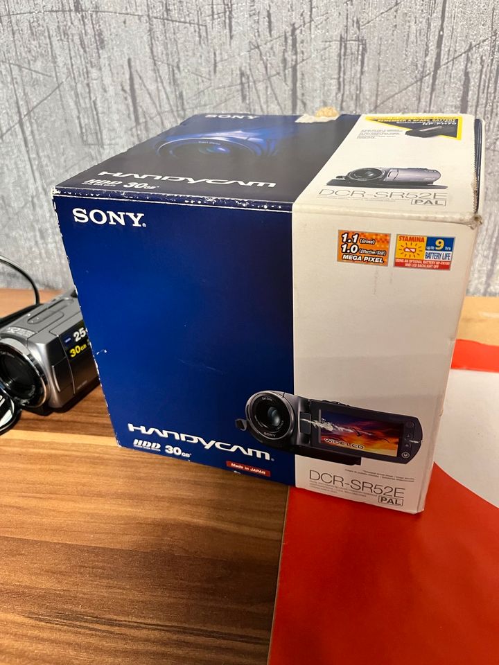 Sony handycam, DCR-SR52E 30 gb hdd in Dortmund