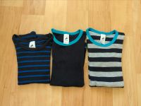 3x Langarm T-Shirt 104 blau schwarz Palomino für schmale Kinder Sachsen - Pesterwitz Vorschau