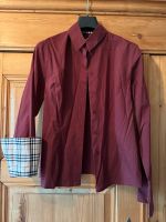 Burberry Bluse in weinroter Baumwolle mit Glencheckmuster Berlin - Mitte Vorschau