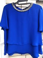 Hübsche festliche ZARA Bluse Top royalblau Gr. M Bergedorf - Hamburg Altengamme Vorschau