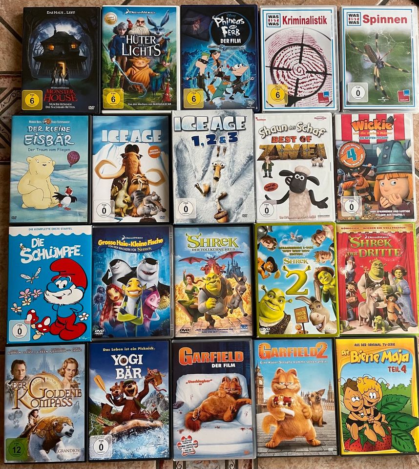 Kinderfilme CD DVD 20 Stück  Konvolut Paket in Wathlingen