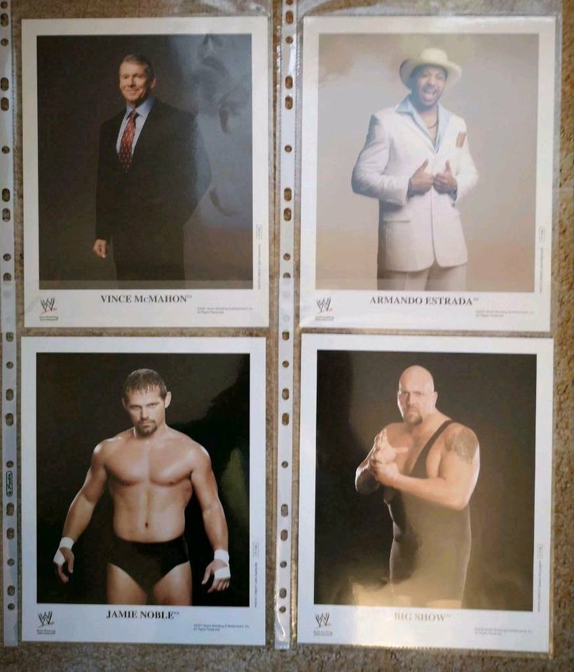 WWF WWE Wrestling Promo Foto Autogramm Karten in Halberstadt