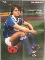 Schalke 04 Olaf Thon, Poster mit Original Autogramm, NEU Hessen - Kiedrich Vorschau