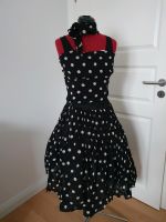 50er Style Polkadotkleid schwarz/weiß  Fasching Karneval Retro Niedersachsen - Nottensdorf Vorschau