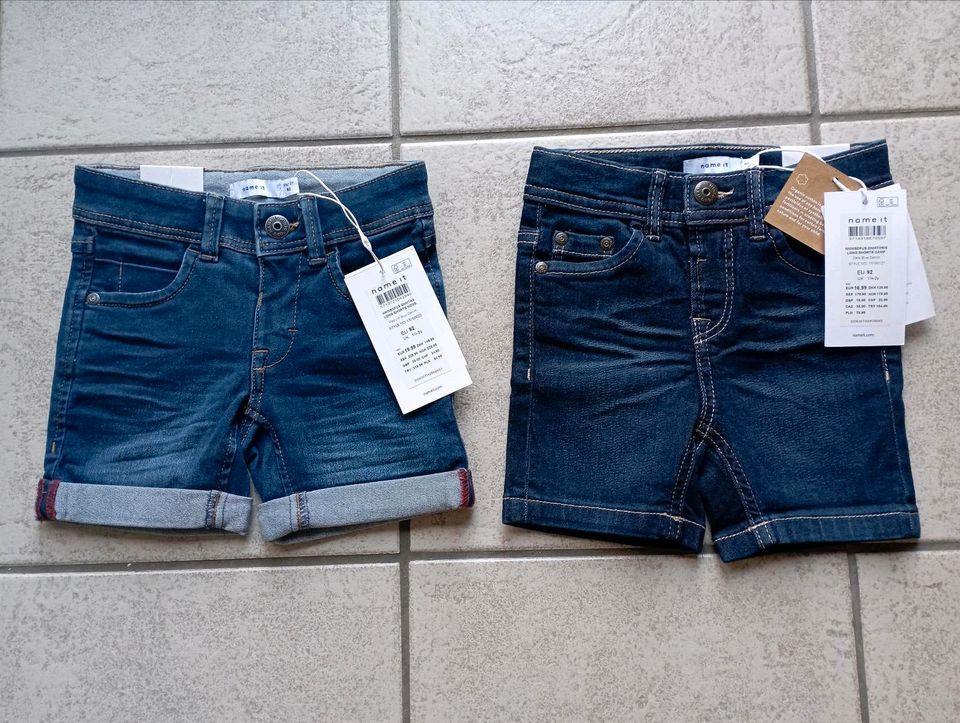 2 slim fit Jeans Shorts NAME IT 92 neu in Mannheim