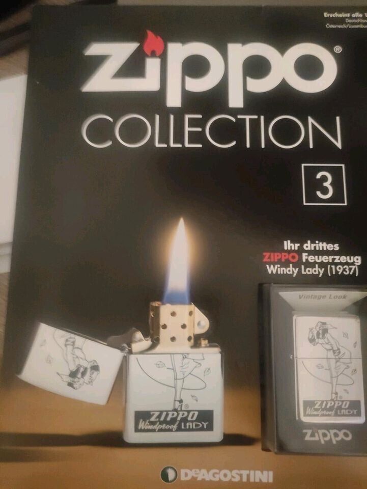 1xorg.ZIPPO COLLECTION Windy Lady 1937 FEUERZEUG STURMFEUERZEUG in Calbe (Saale)