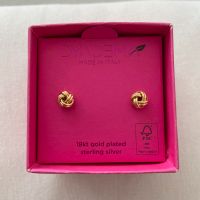 Ohrstecker 925 Silber 18kt vergoldet Knoten Ohrringe Kugel Gold Bayern - Augsburg Vorschau